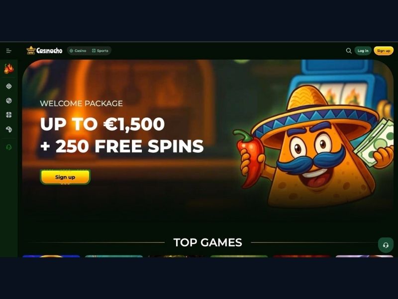 Casinacho Casino (Nacho Casino) for Canada: jackpots up to 220,070 €, high-volatility Megaways and what the platform offers players oriented toward maximum wins