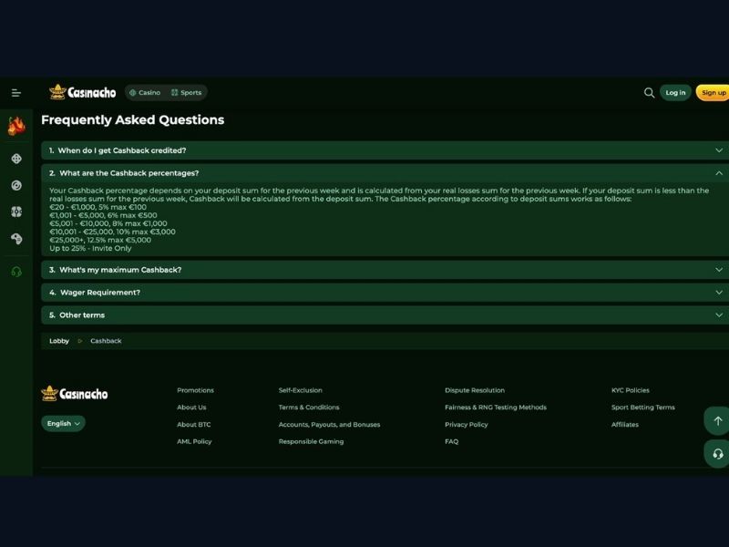 Casinacho Casino (Nacho Casino) registration: account and configuration for Canadian jackpot and high-volatility players